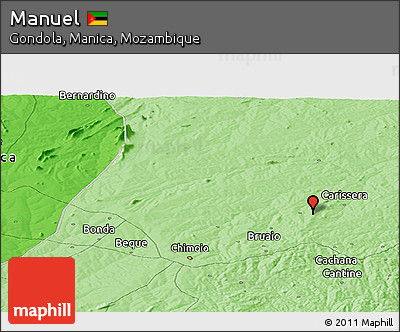 Political Panoramic Map of Manuel