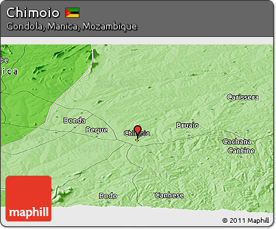 Political Panoramic Map of Chimoio