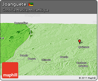 Political Panoramic Map of Joanguete