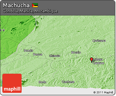 Political Panoramic Map of Machucha