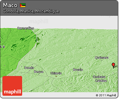 Political Panoramic Map of Maco