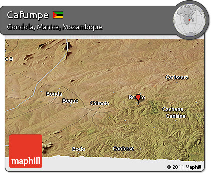 Satellite Panoramic Map of Cafumpe