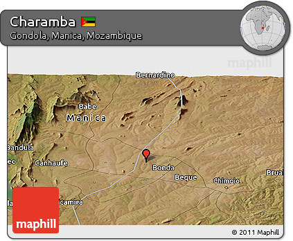 Satellite Panoramic Map of Charamba