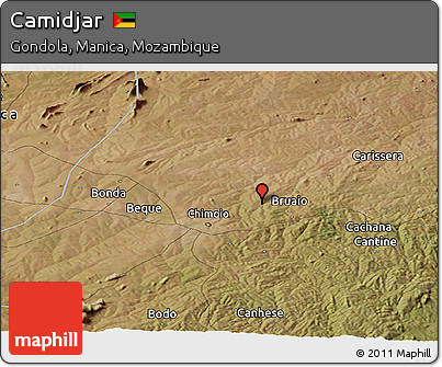 Satellite Panoramic Map of Camidjar