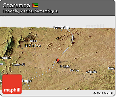 Satellite Panoramic Map of Charamba