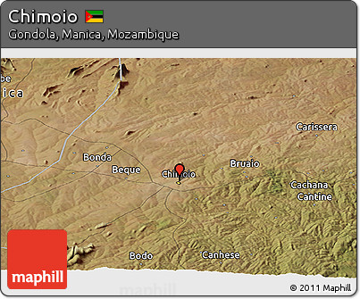 Satellite Panoramic Map of Chimoio