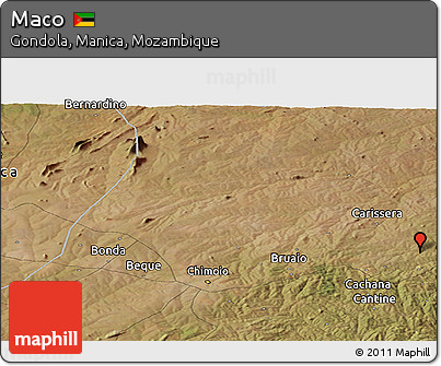 Satellite Panoramic Map of Maco