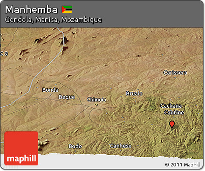 Satellite Panoramic Map of Manhemba