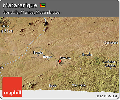 Satellite Panoramic Map of Matararique