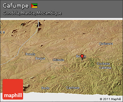 Satellite Panoramic Map of Cafumpe
