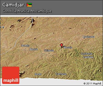 Satellite Panoramic Map of Camidjar
