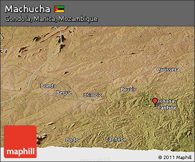 Satellite Panoramic Map of Machucha