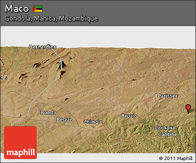 Satellite Panoramic Map of Maco