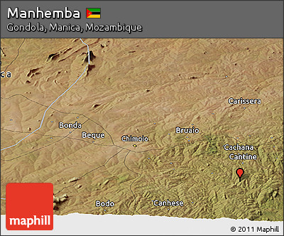 Satellite Panoramic Map of Manhemba