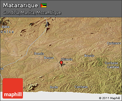 Satellite Panoramic Map of Matararique