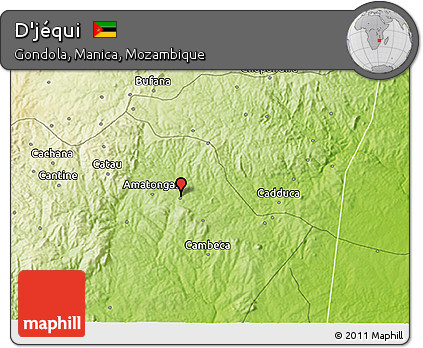 Physical 3D Map of D'jéqui