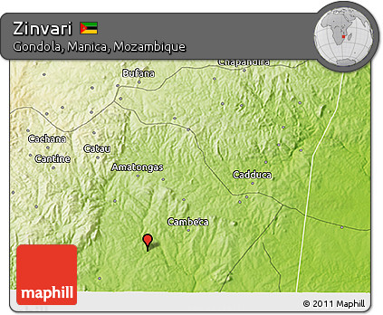 Physical 3D Map of Zinvari