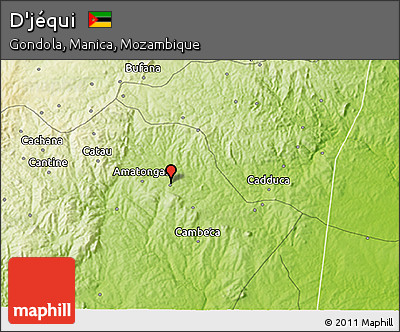 Physical 3D Map of D'jéqui