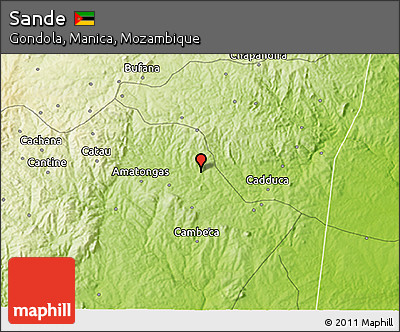 Physical 3D Map of Sande