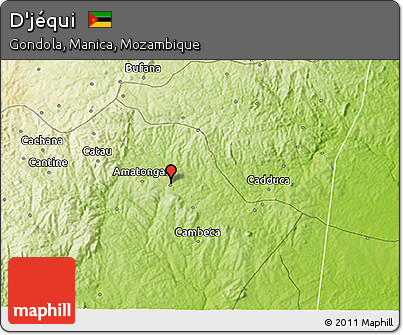 Physical 3D Map of D'jéqui