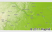 Physical 3D Map of the area around 19° 2' 1" S, 34° 4' 30" E