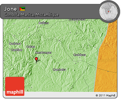 Political 3D Map of Jone