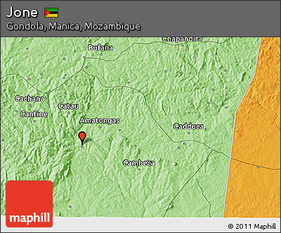 Political 3D Map of Jone