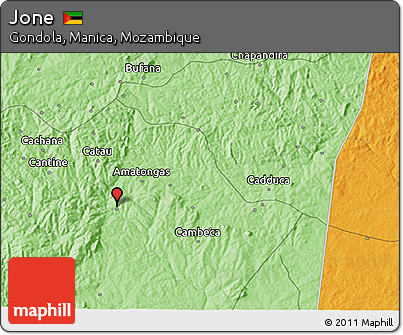 Political 3D Map of Jone
