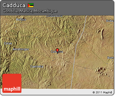Satellite 3D Map of Cadduca