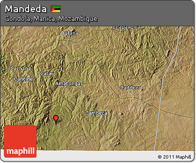 Satellite 3D Map of Mandeda