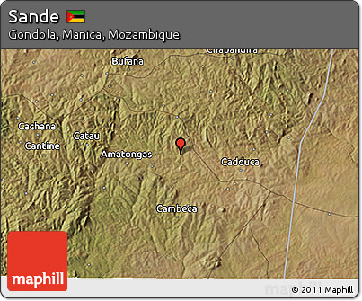 Satellite 3D Map of Sande