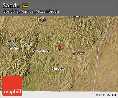 Satellite 3D Map of Sande