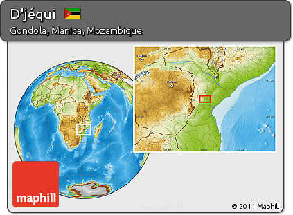 Physical Location Map of D'jéqui