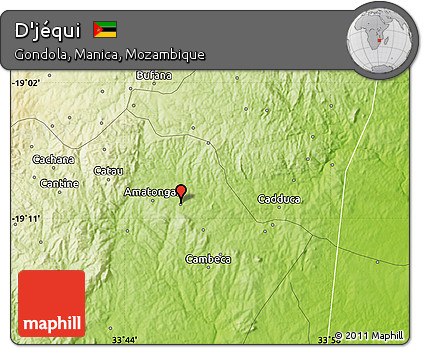 Physical Map of D'jéqui