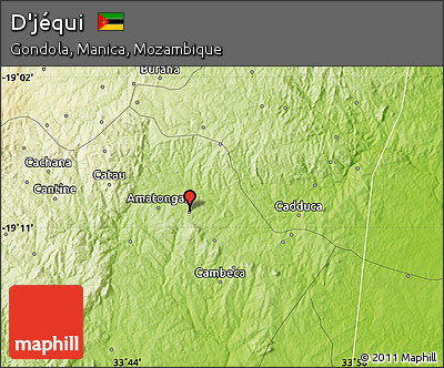 Physical Map of D'jéqui