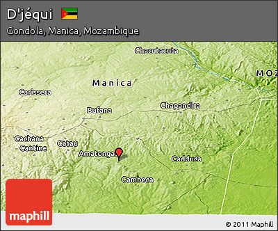 Physical Panoramic Map of D'jéqui