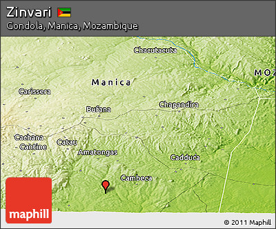 Physical Panoramic Map of Zinvari