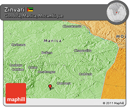 Political Panoramic Map of Zinvari