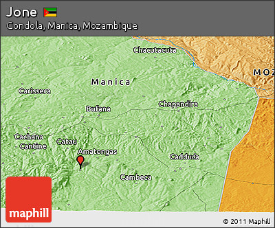 Political Panoramic Map of Jone