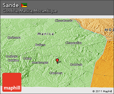 Political Panoramic Map of Sande
