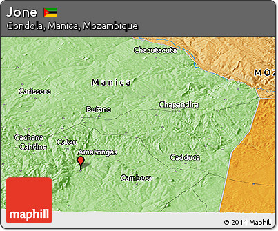 Political Panoramic Map of Jone