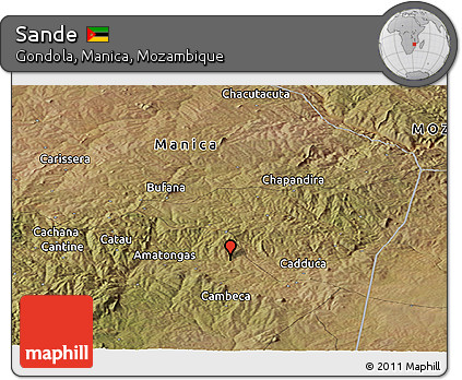 Satellite Panoramic Map of Sande