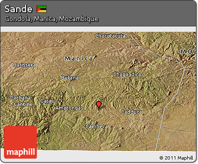 Satellite Panoramic Map of Sande