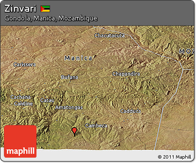 Satellite Panoramic Map of Zinvari