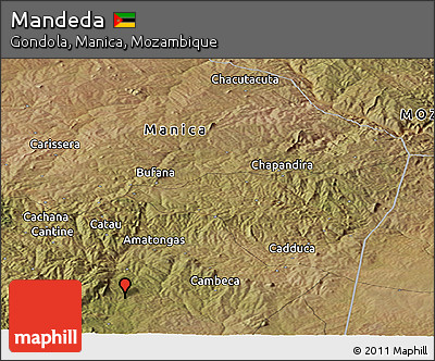Satellite Panoramic Map of Mandeda