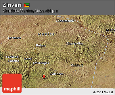 Satellite Panoramic Map of Zinvari