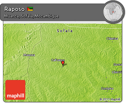Physical 3D Map of Raposo