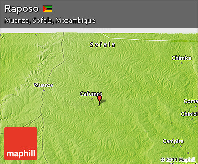 Physical 3D Map of Raposo