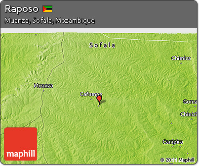 Physical 3D Map of Raposo