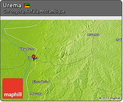 Physical 3D Map of Urema